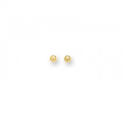 4MM Ball Stud Earrings 14K Yg