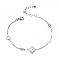 Delta Created Opal And CZ Bracelet