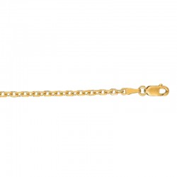 20'' 2.2MM Dc Cable Chain With Lobster Clasp 14K Yg