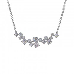 Scattered Diamond Necklace