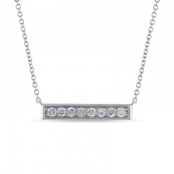 Diamond Bar Necklace