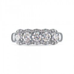 MicroPave Diamond Wedding Band