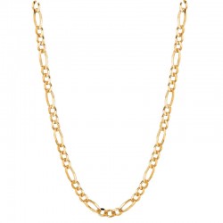 22'' 4.5MM Figaro Chain With Lobster Clasp 14K Yg