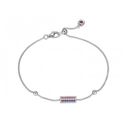 Cheer Collection Patriotic Created Ruby Created White Sapphire Created Sapphire Barrel Bracelet