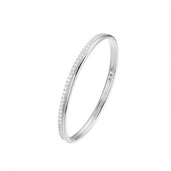 Goddess Collection CZ Hinged Bangle Bracelet