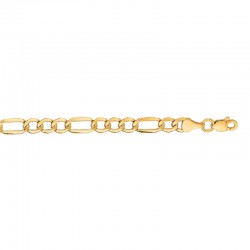 24'' 4.7MM Lite Figaro Chain With Lobster Clasp 14K Yg