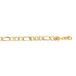 24'' 6.6MM Lite Figaro Chain With Lobster Clasp 14K Yg