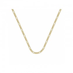 18'' 1.30Mm Figaro Chain With Spring Ring Clasp 14K Yg