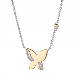 Motif CZ Butterfly Pendant