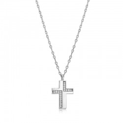 Motif CZ Cross Pendant