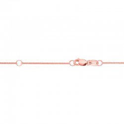 18'' 0.9MM D/C Extendable Gormette Chain With Lobster Clasp 14K Rg