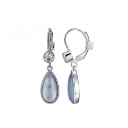 Sterling Silver Rhodium Plated Earrings