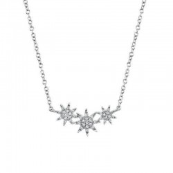 .09CTTW Diamond Stars Necklace