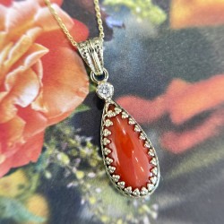 Red Coral Pendant