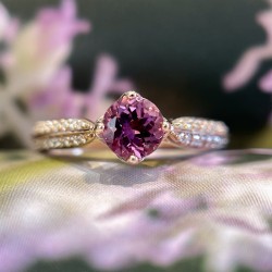 Rhodolite Garnet Ring