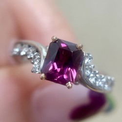 Rhodolite Garnet Ring