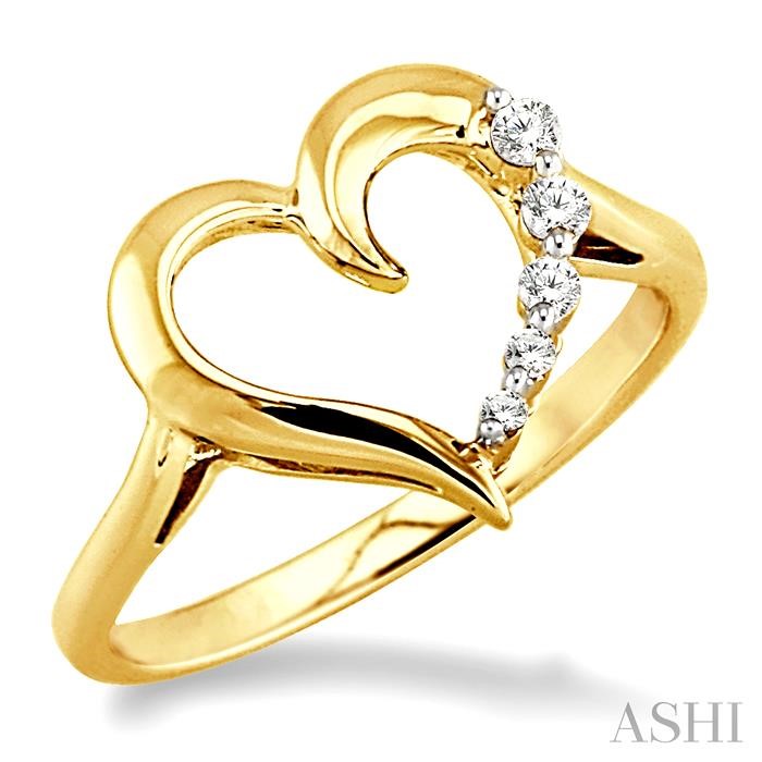 Heart Shape Journey Diamond Fashion Ring