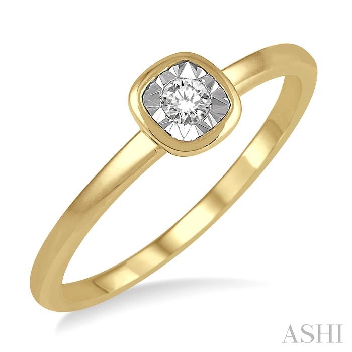 Stackable Cushion Shape Diamond Promise Ring