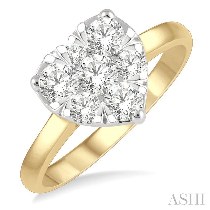 HEART SHAPE LOVEBRIGHT ESSENTIAL DIAMOND ENGAGEMENT RING