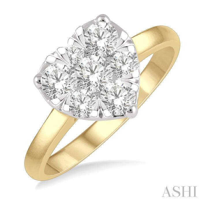 HEART SHAPE LOVEBRIGHT ESSENTIAL DIAMOND ENGAGEMENT RING