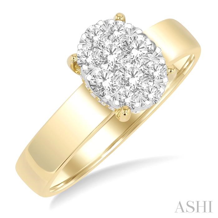 Oval Shape LoveBright Diamond Ring