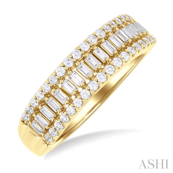 Channel Set Baguette Diamond Fashion Band