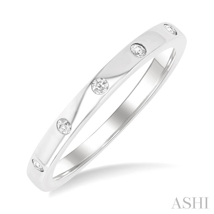 Flush Bezel Set Diamond Fashion Band