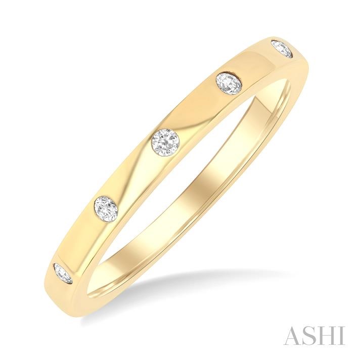 Flush Bezel Set Diamond Fashion Band