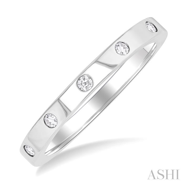 Flush Bezel Set Diamond Fashion Band