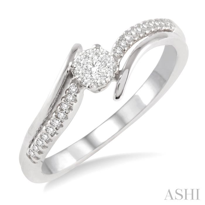 Round Shape Lovebright Diamond Fashion Ring