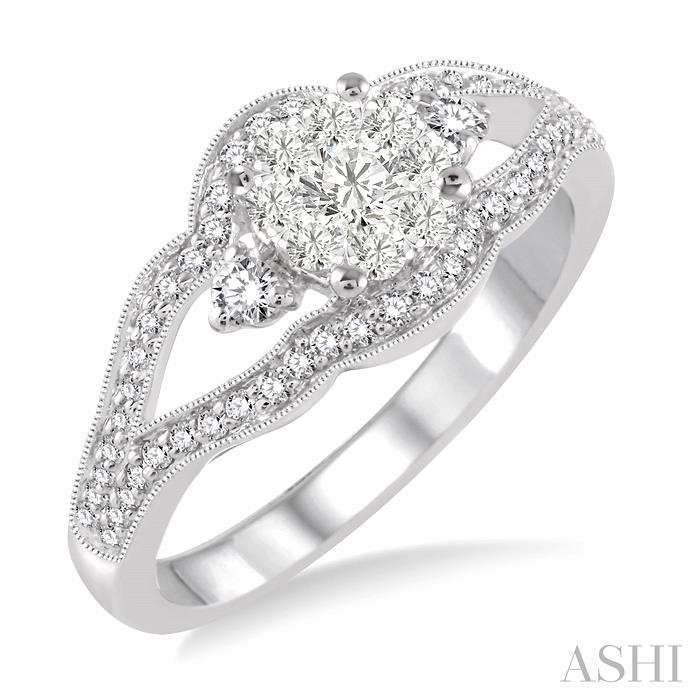 Round Shape Lovebright Diamond Ring