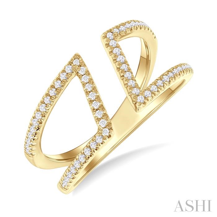 Diamond Fashion Open Ring