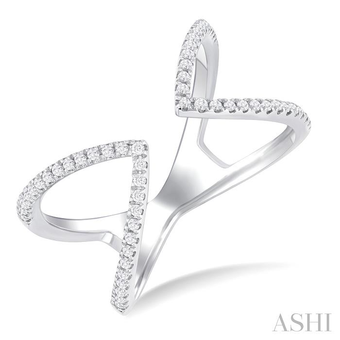 Triangular Diamond Fashion Open Ring