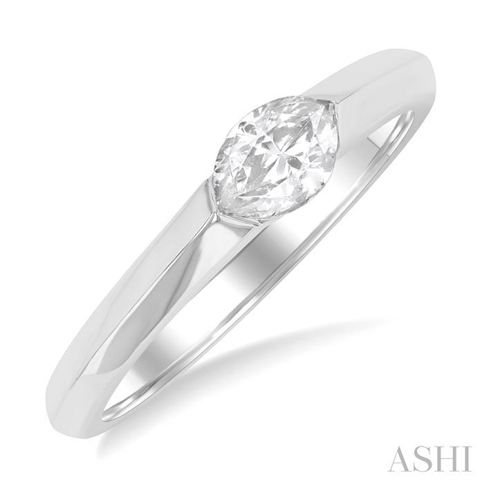 Marquise Shape East-West Diamond Ring