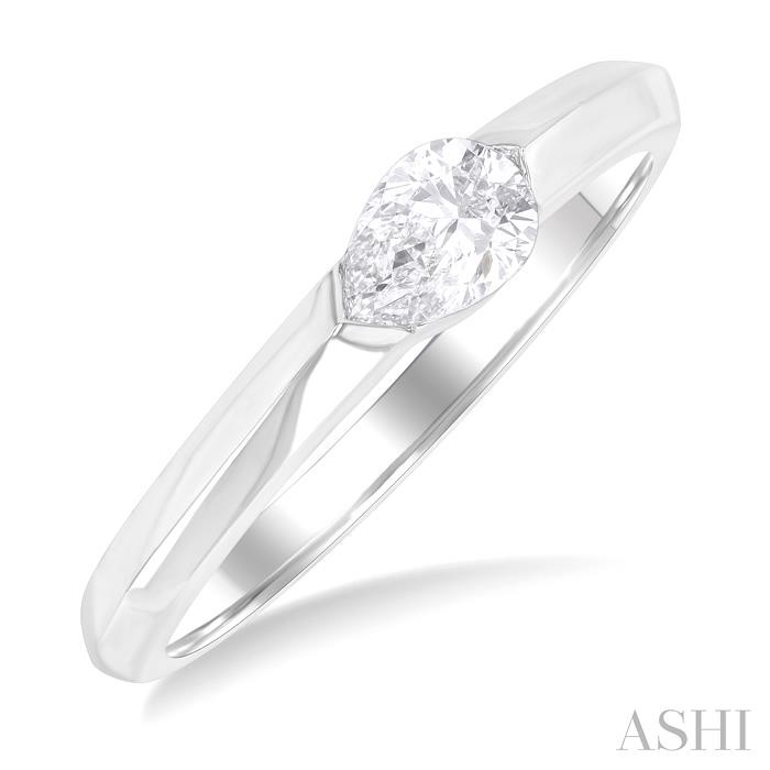 Pear Shape East-West Diamond Ring