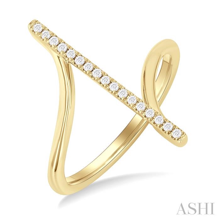 Diamond Fashion Open Ring