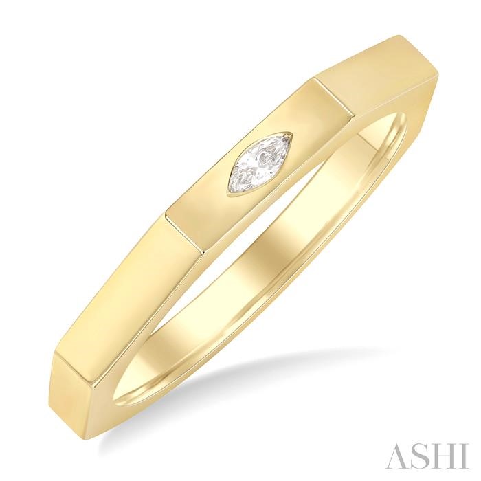 Marquise Shape Diamond Signet Ring