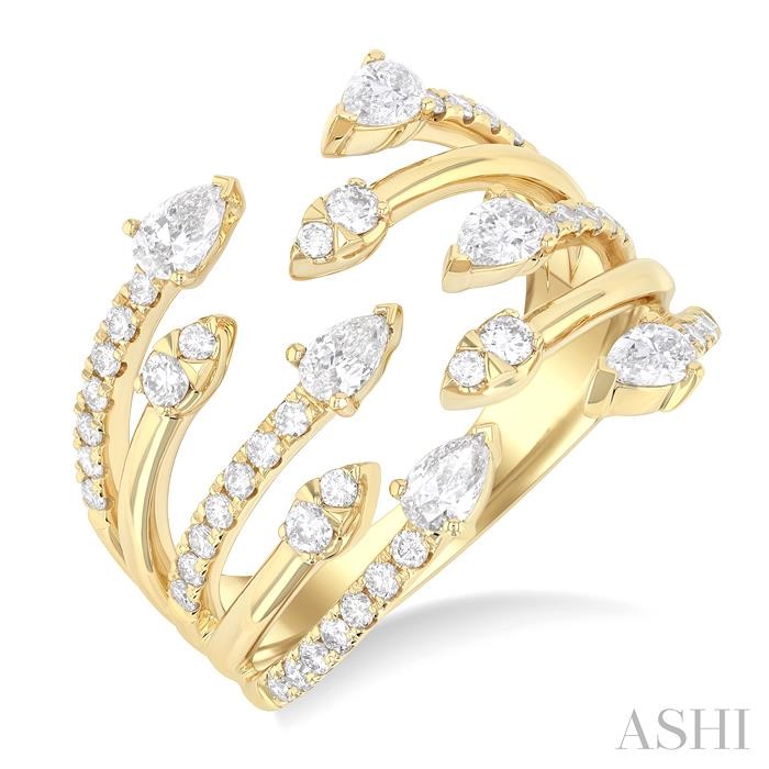 Diamond Fashion Open Ring