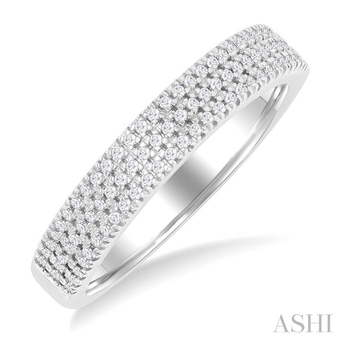 Three Row Diamond Fashion Band