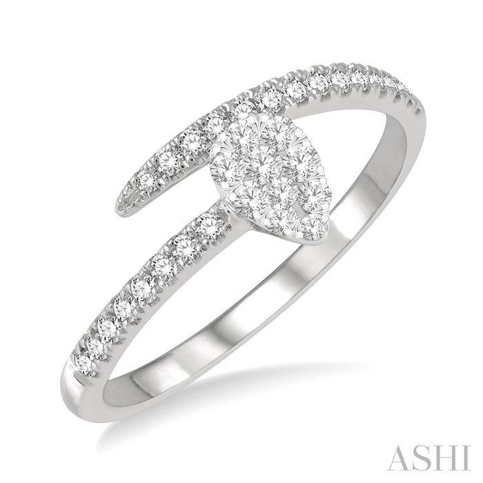 Pear Shape Lovebright Diamond Fashion Ring