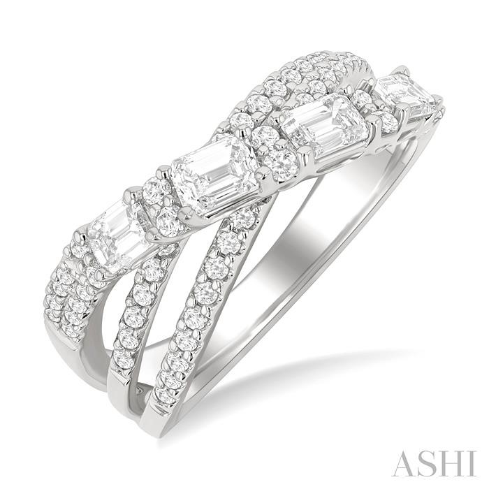 Criss Cross Diamond Fashion Ring