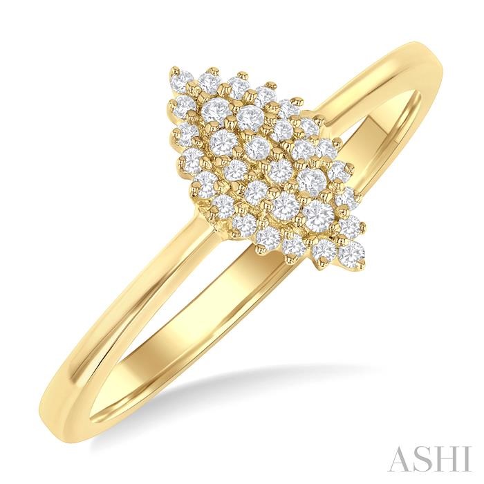 Marquise Shape Petite Cluster Diamond Ring