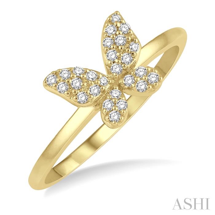 Stackable Butterfly Petite Diamond Fashion Ring