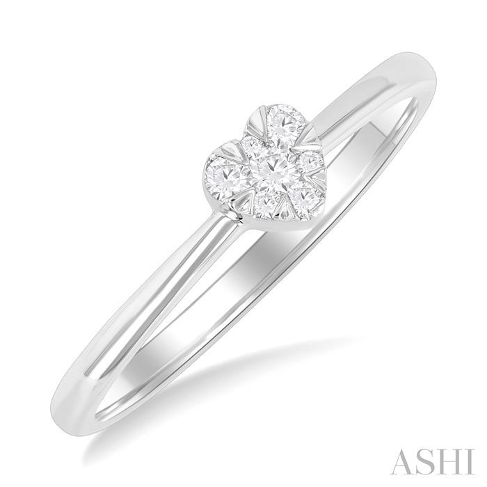 Heart Shape Lovebright Petite Diamond Ring