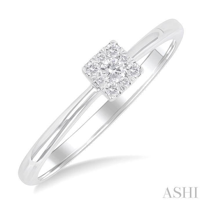 Princess Shape Lovebright Petite Diamond Ring