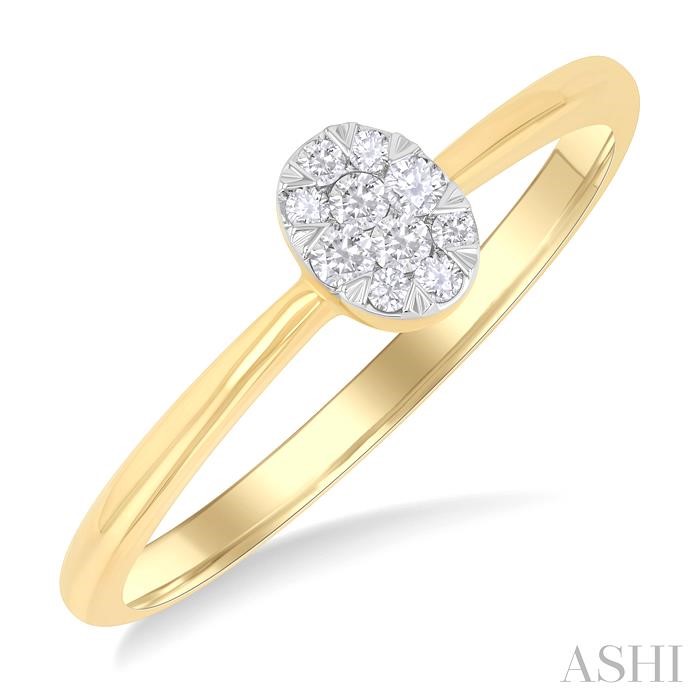 Oval Shape Lovebright Petite Diamond Ring