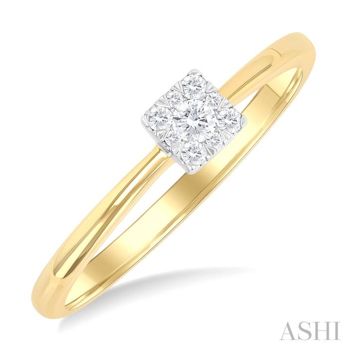 Princess Shape Lovebright Petite Diamond Ring