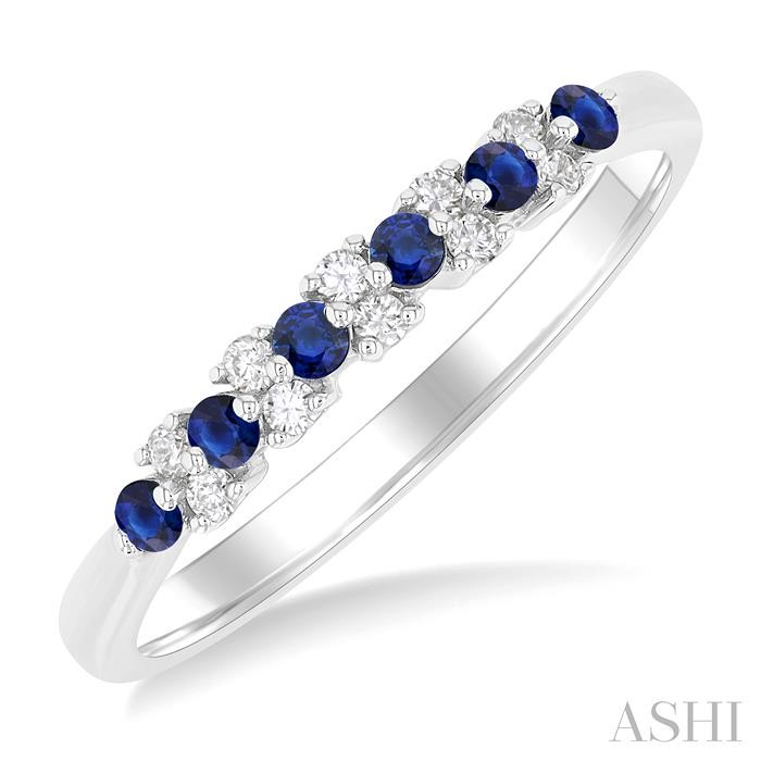 Alternate Gemstone & Diamond Band