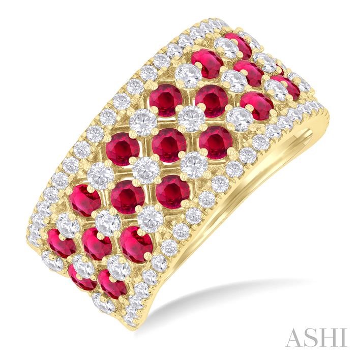 Gemstone & Diamond Fashion Band