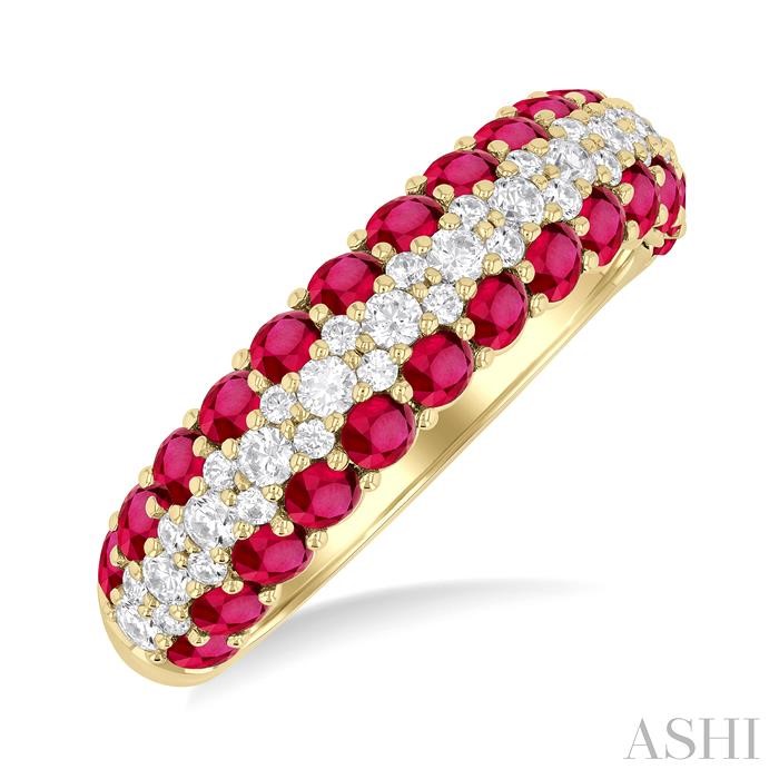 Gemstone & Diamond Fashion Band